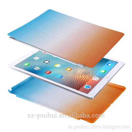 High quality wholesale rainbow color for ipad pro 12.9 case with stand